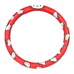 Red Hello Kitty Hello Kitty Classic Red Steering Wheel Cover | CA_HK89416