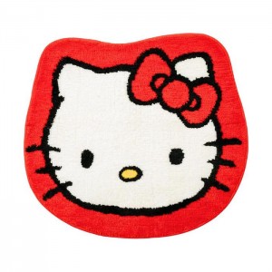 Red Hello Kitty Hello Kitty Plush Bathroom Mat | CA_HK56453