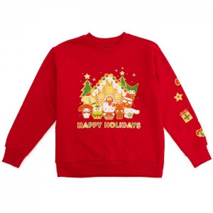 Red Hello Kitty Hello Kitty and Friends x JapanLA Gingerbread Holiday Sweater | CA_HK32515