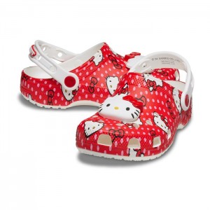 Red Hello Kitty Hello Kitty x Crocs Kids Red Classic Clog | CA_HK35837