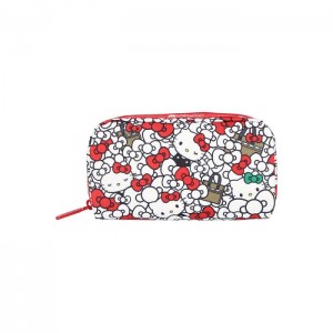 Red Hello Kitty Hello Kitty x LeSportsac Rectangular Cosmetic Bag (My Wardrobe) | CA_HK94524