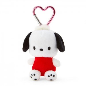 Red Hello Kitty Pochacco Plush Mascot All My Heart Keychain | CA_HK13664