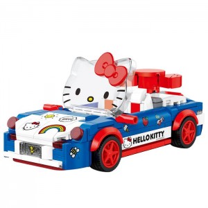 Red / Blue Hello Kitty Hello Kitty x Brickcraft Custom Convertible Building Set | CA_HK59304