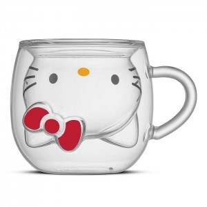 Silve Hello Kitty Hello Kitty 3D Double Wall Espresso Glass | CA_HK48748