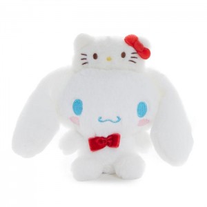 White Hello Kitty Cinnamoroll Mascot Bag Charm (Hello Kitty 50th Anniv.) | CA_HK91311