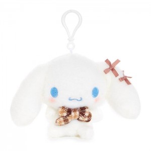 White Hello Kitty Cinnamoroll Mascot Clip (Mocha Check Series) | CA_HK62898