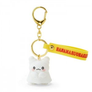 White Hello Kitty Hanamaruobake Signature Keychain | CA_HK82330