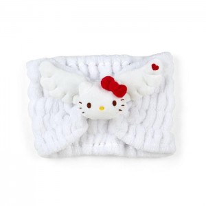 White Hello Kitty Hello Kitty Angel Wings Plush Headband | CA_HK27768