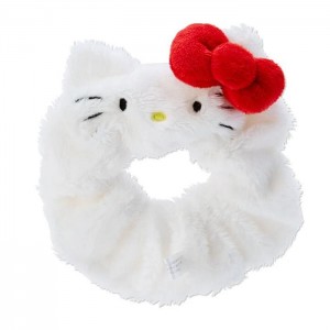 White Hello Kitty Hello Kitty Cozy Plush Scrunchie | CA_HK40476