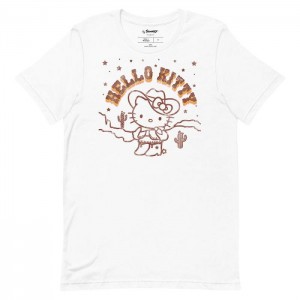 White Hello Kitty Hello Kitty Desert Rodeo Tee | CA_HK88860