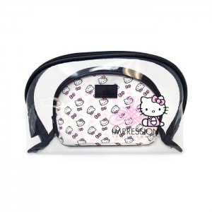 White Hello Kitty Hello Kitty x Impressions Vanity Clutch Set (White) | CA_HK28552