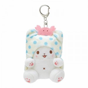 White Hello Kitty Marumofubiyori Plush Mascot Keychain | CA_HK45415