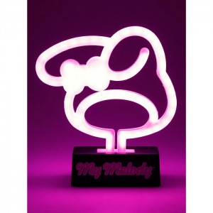 White Hello Kitty My Melody Silhouette Neon Light Lamp | CA_HK13264