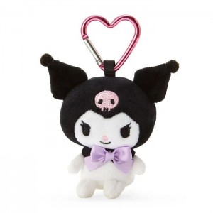 White / Black Hello Kitty Kuromi Plush Mascot All My Heart Keychain | CA_HK92167