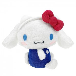 White / Blue Hello Kitty Cinnamoroll 6" Mascot Plush (Hello, Everyone! Series) | CA_HK31117