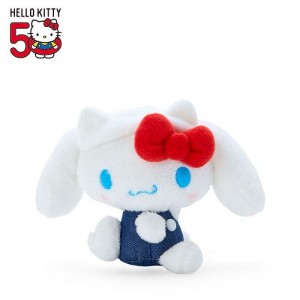 White / Blue Hello Kitty Cinnamoroll Mascot Keychain Plush (Hello, Everyone! Series) | CA_HK44097