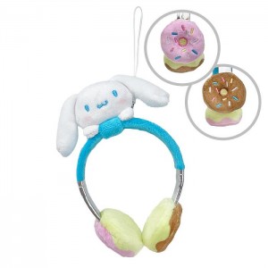 White / Blue Hello Kitty Cinnamoroll Plush Headphones Bag Charm | CA_HK14747