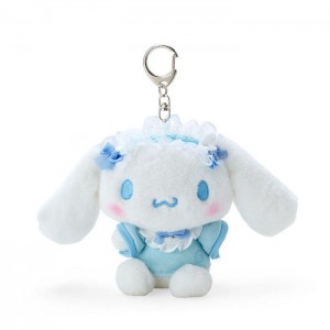 White / Blue Hello Kitty Cinnamoroll Plush Mascot Keychain (Sky Blue Series) | CA_HK17655