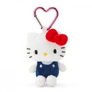 White / Blue Hello Kitty Hello Kitty Plush Mascot All My Heart Keychain | CA_HK16861