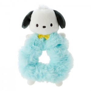 White / Blue Hello Kitty Pochacco Plush Scrunchie | CA_HK69996