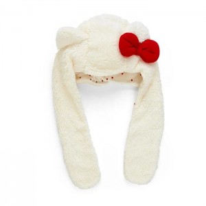 White / Red Hello Kitty Hello Kitty Kids Hooded Wrap Scarf | CA_HK39476