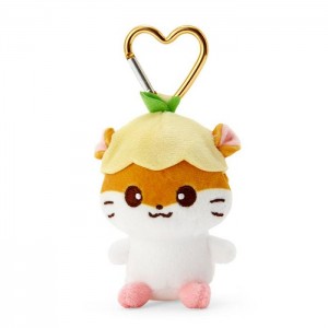 White / Yellow Hello Kitty Corocorokuririn Plush Mascot All My Heart Keychain | CA_HK85158