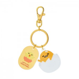 Yellow Hello Kitty Gudetama Besties Keychain | CA_HK71696