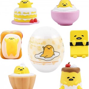 Yellow Hello Kitty Gudetama Capsule Squishies (Series 1) | CA_HK17872