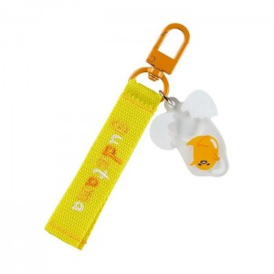 Yellow Hello Kitty Gudetama Logo Keychain (Sanrio Character Award Series) | CA_HK20445