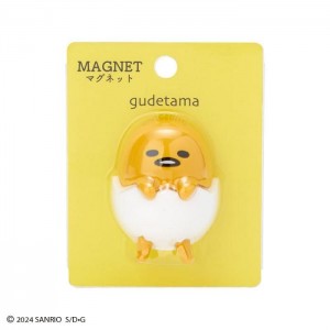 Yellow Hello Kitty Gudetama Mini Mascot Magnet | CA_HK40314