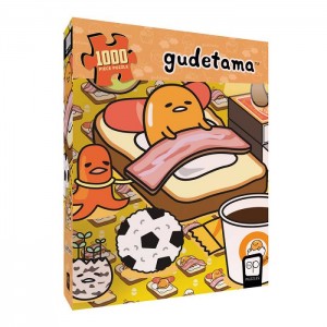 Yellow Hello Kitty Gudetama Work From Bed 1000-pc Puzzle | CA_HK93859