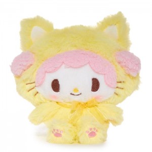 Yellow Hello Kitty My Sweet Piano 6" Kitten Mascot Plush | CA_HK63267