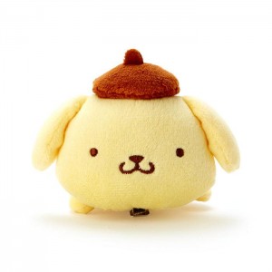 Yellow Hello Kitty Pompompurin Plush Hair Clip | CA_HK16292