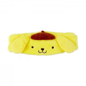 Yellow Hello Kitty Pompompurin Plush Headband | CA_HK90780