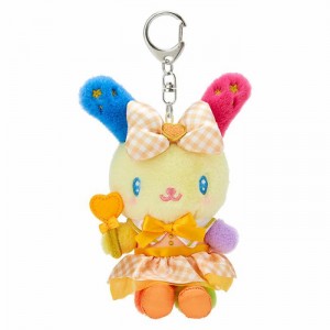 Yellow Hello Kitty U*SA*HA*NA Plush Mascot Keychain (Love You More Series) | CA_HK22904