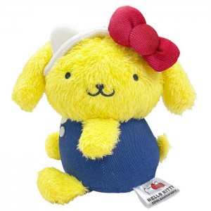 Yellow / Blue Hello Kitty Pompompurin 6" Mascot Plush (Hello, Everyone! Series) | CA_HK38704