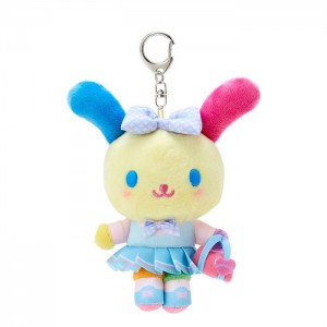 Yellow / Blue Hello Kitty U*SA*HA*NA Plush Mascot Keychain (Sanrio Academy Series) | CA_HK46152