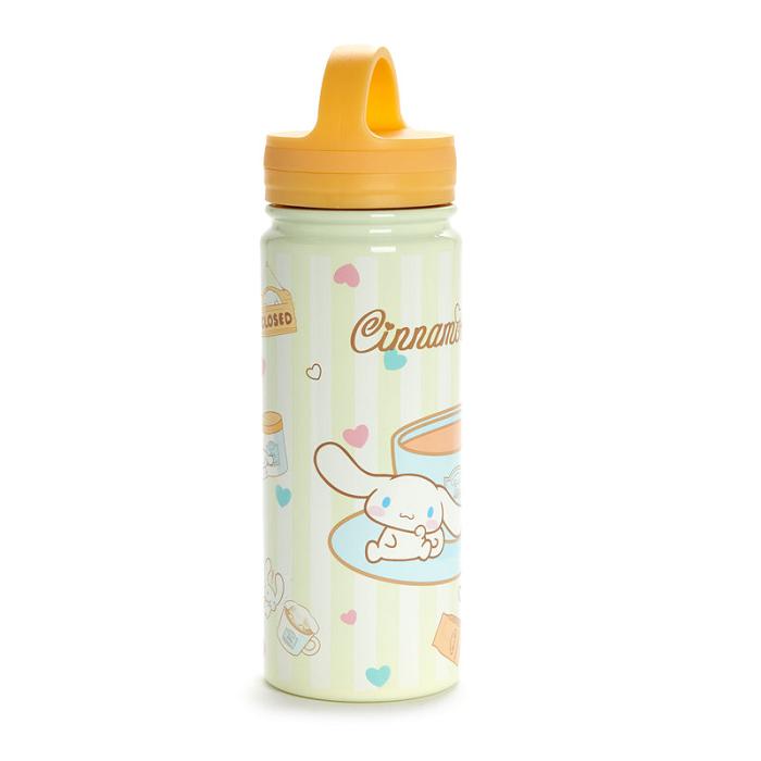 Beige Hello Kitty Cinnamoroll Café Stainless Steel Water Bottle | CA_HK85105