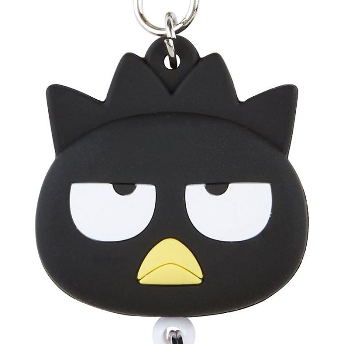 Black Hello Kitty Badtz-maru Bestie Face Badge Reel | CA_HK21872