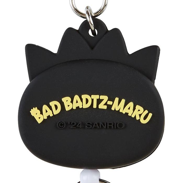 Black Hello Kitty Badtz-maru Bestie Face Badge Reel | CA_HK21872