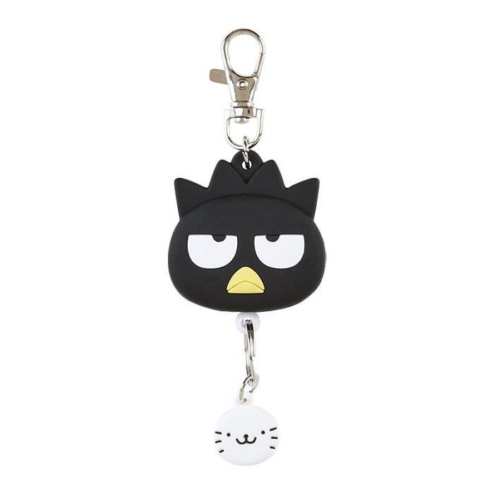 Black Hello Kitty Badtz-maru Bestie Face Badge Reel | CA_HK21872