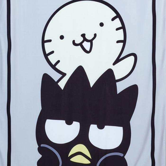 Black Hello Kitty Badtz-maru Cool and Comfy Throw Blanket | CA_HK15360