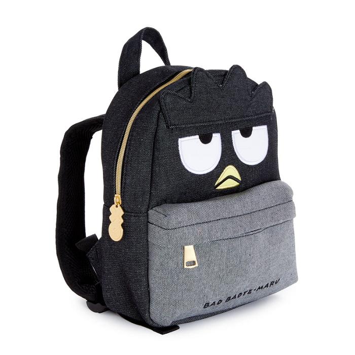 Black Hello Kitty Badtz-maru Kids Mini Backpack (Denim Series) | CA_HK71063