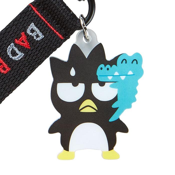 Black Hello Kitty Badtz-maru Logo Keychain (Sanrio Character Award Series) | CA_HK98828