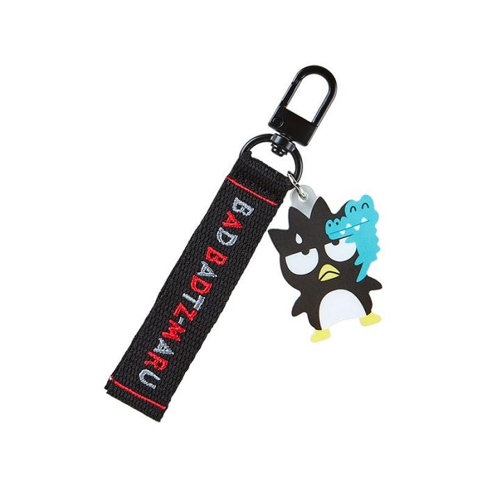 Black Hello Kitty Badtz-maru Logo Keychain (Sanrio Character Award Series) | CA_HK98828