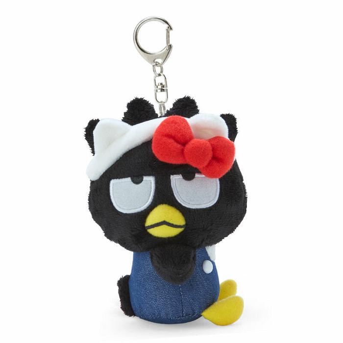 Black Hello Kitty Badtz-maru Mascot Keychain Plush (Hello, Everyone! Series) | CA_HK59121