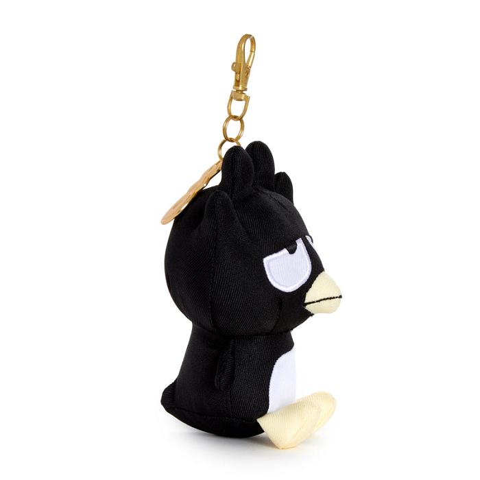 Black Hello Kitty Badtz-maru Mascot Keychain (Denim Series) | CA_HK71954