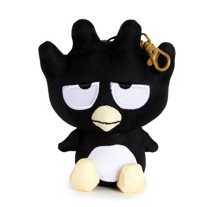 Black Hello Kitty Badtz-maru Mascot Keychain (Denim Series) | CA_HK71954