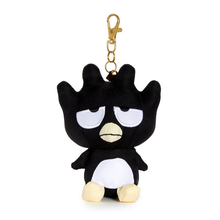 Black Hello Kitty Badtz-maru Mascot Keychain (Denim Series) | CA_HK71954