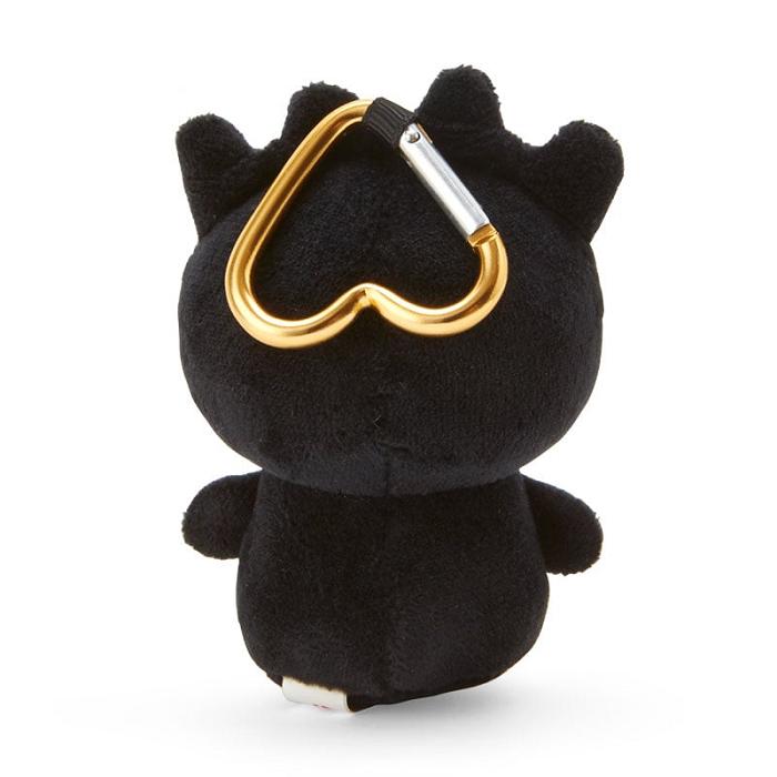 Black Hello Kitty Badtz-maru Plush Mascot All My Heart Keychain | CA_HK75605